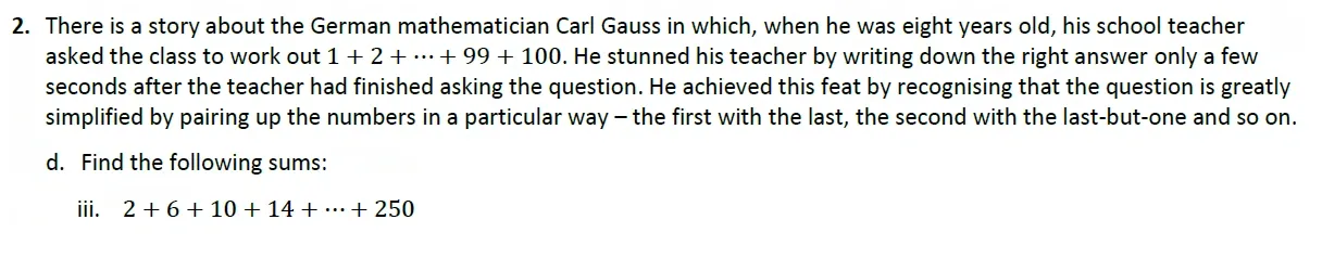 Question 02(d(iii)) - Harrow 13 Plus Maths Scholarship 2021 Paper 2