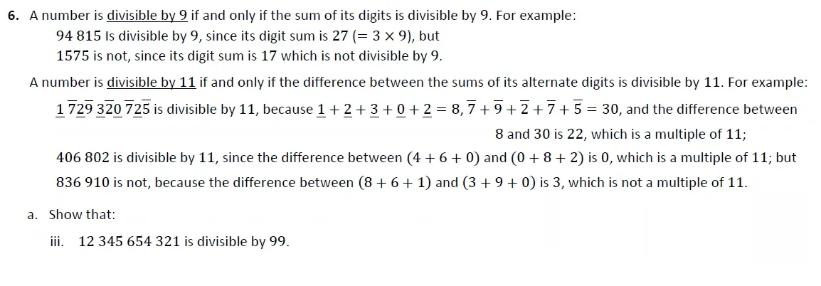 Question 06(a(iii)) - Harrow 13 Plus Maths Scholarship 2021 Paper 2