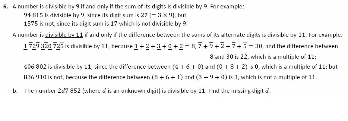 Question 06(b) - Harrow 13 Plus Maths Scholarship 2021 Paper 2