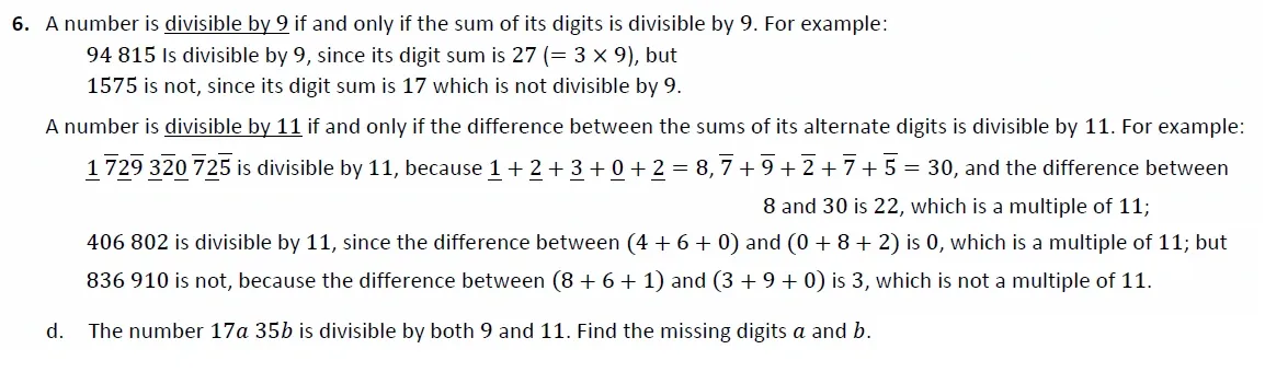 Question 06(d) - Harrow 13 Plus Maths Scholarship 2021 Paper 2