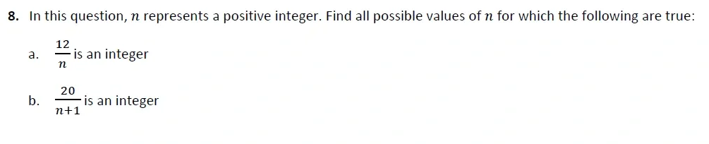 Question 08(a, b) - Harrow 13 Plus Maths Scholarship 2021 Paper 2