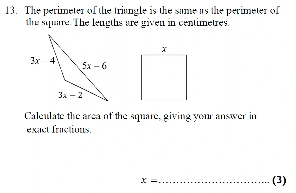 Question 13 - Harrow School 13 Plus Maths Scholarship Exam Paper 1