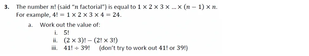 Question 03(a) - Harrow School - 13 Plus Maths Scholarship Exam 2022 - Paper 2