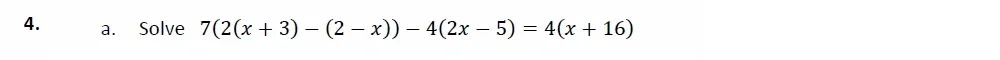 Question 04(a) - Harrow School - 13 Plus Maths Scholarship Exam 2022 - Paper 2