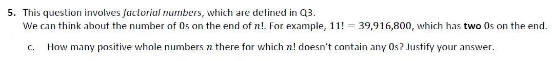 Question 05(c) - Harrow School - 13 Plus Maths Scholarship Exam 2022 - Paper 2