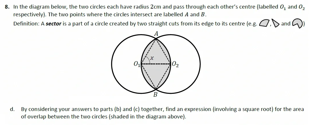 Question 08(d) - Harrow School 13 Plus Maths Scholarship Exam Paper 2