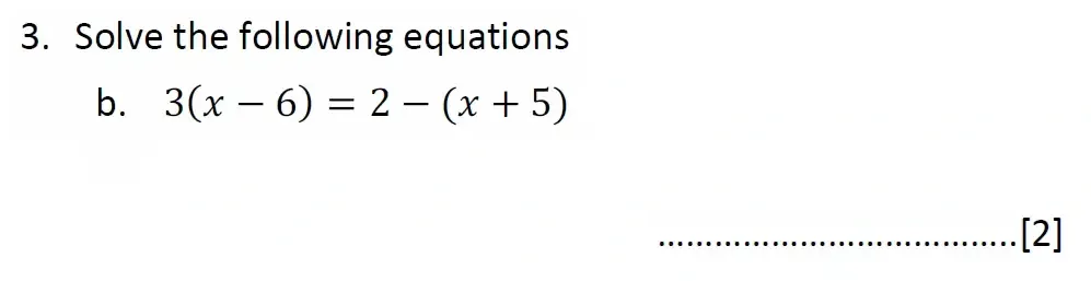 Question 03(b) - Malvern College 13 Plus Maths Exam 2023 Scholarship Paper 1