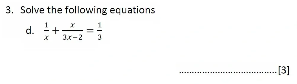 Question 03(d) - Malvern College 13 Plus Maths Exam 2023 Scholarship Paper 1