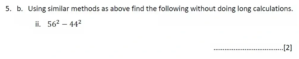 Question 05(b)(ii) - Malvern College 13 Plus Maths Exam 2023 Scholarship Paper 1