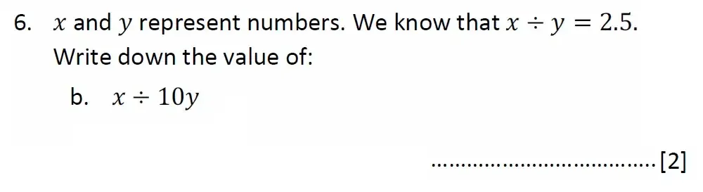 Question 06(b) - Malvern College 13 Plus Maths Exam 2023 Scholarship Paper 1