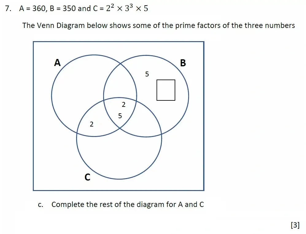 Question 07(c) - Malvern College 13 Plus Maths Exam 2023 Scholarship Paper 1