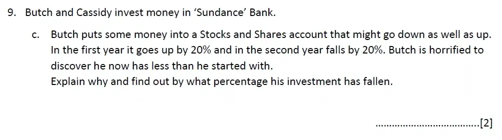 Question 09(c) - Malvern College 13 Plus Maths Exam 2023 Scholarship Paper 1