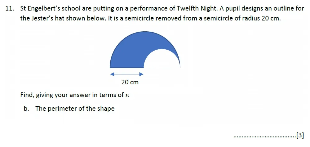 Question 11(b) - Malvern College 13 Plus Maths Exam 2023 Scholarship Paper 1