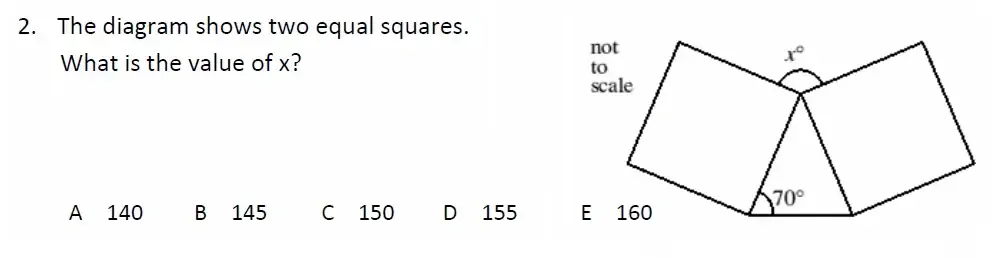 Question 02 - Malvern College 13 Plus Maths Exam 2023 Scholarship Paper 2