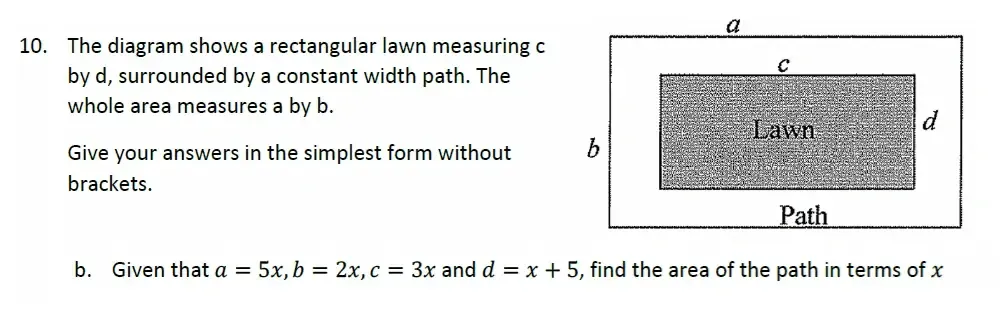 Question 10(b) - Malvern College 13 Plus Maths Exam 2023 Scholarship Paper 2