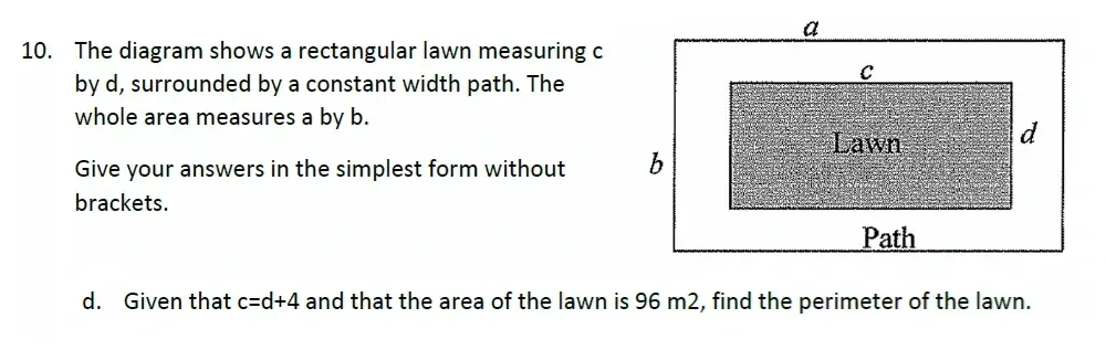 Question 10(d) - Malvern College 13 Plus Maths Exam 2023 Scholarship Paper 2