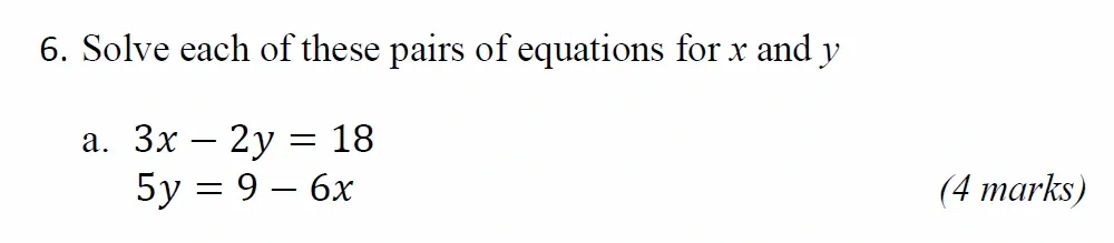 Question 06(a) - Radley 13 Plus Maths Exam 2021 Scholarship Paper 1