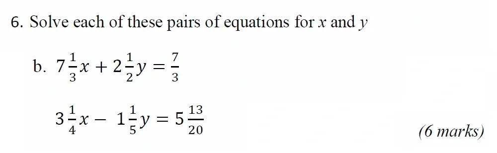 Question 06(b) - Radley 13 Plus Maths Exam 2021 Scholarship Paper 1
