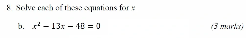 Question 08(b) - Radley 13 Plus Maths Exam 2021 Scholarship Paper 1