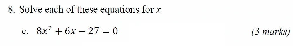 Question 08(c) - Radley 13 Plus Maths Exam 2021 Scholarship Paper 1