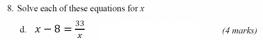 Question 08(d) - Radley 13 Plus Maths Exam 2021 Scholarship Paper 1