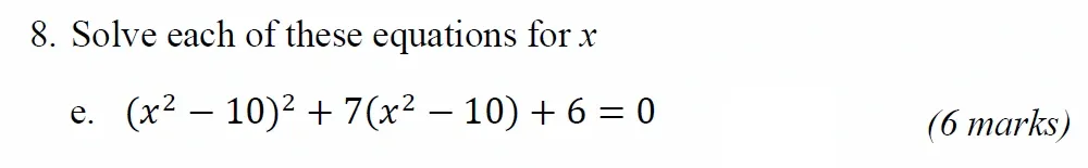 Question 08(e) - Radley 13 Plus Maths Exam 2021 Scholarship Paper 1