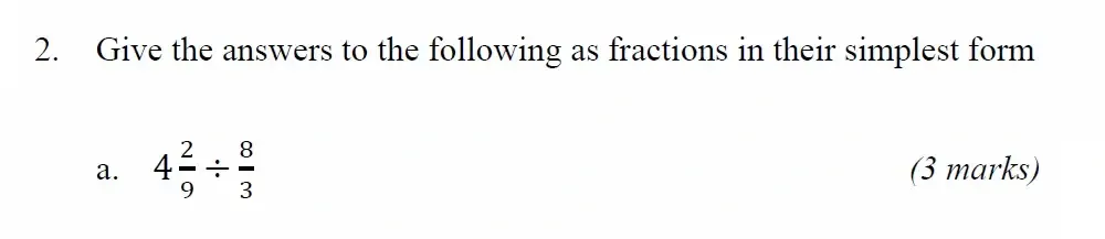 Question 02(a) - Radley 13 Plus Maths Exam 2022 Scholarship Paper 1