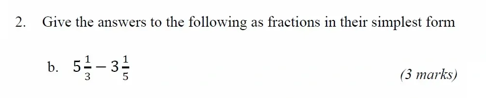 Question 02(b) - Radley 13 Plus Maths Exam 2022 Scholarship Paper 1
