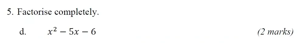 Question 05(d) - Radley 13 Plus Maths Exam 2022 Scholarship Paper 1