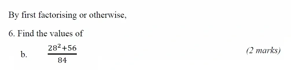Question 06(b) - Radley 13 Plus Maths Exam 2022 Scholarship Paper 1