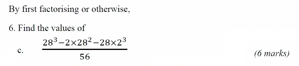 Question 06(c) - Radley 13 Plus Maths Exam 2022 Scholarship Paper 1