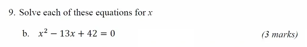 Question 09(b) - Radley 13 Plus Maths Exam 2022 Scholarship Paper 1