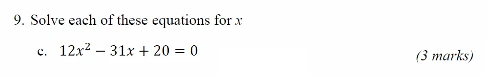 Question 09(c) - Radley 13 Plus Maths Exam 2022 Scholarship Paper 1