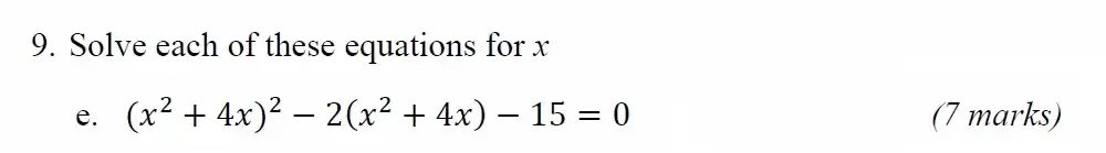 Question 09(e) - Radley 13 Plus Maths Exam 2022 Scholarship Paper 1