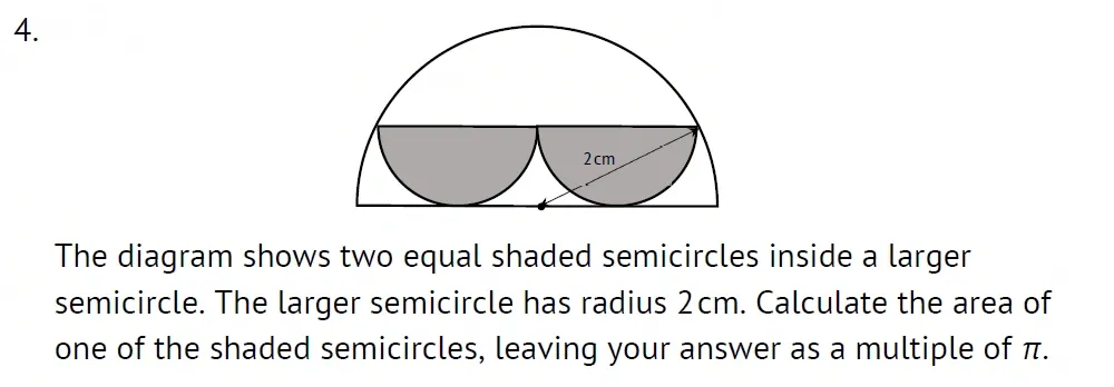 Question 04 - Radley 13 Plus Maths Exam 2022 Scholarship Paper 2