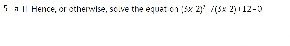 Question 05(a(ii)) - Radley 13 Plus Maths Exam 2022 Scholarship Paper 2