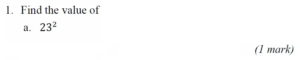 Question 01(a) - Radley 13 Plus Maths Exam 2023 Scholarship Paper 1