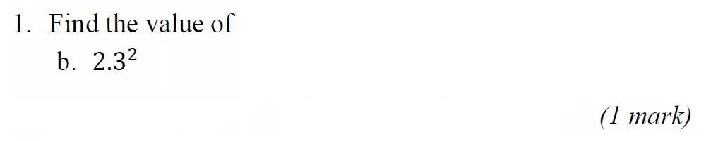 Question 01(b) - Radley 13 Plus Maths Exam 2023 Scholarship Paper 1