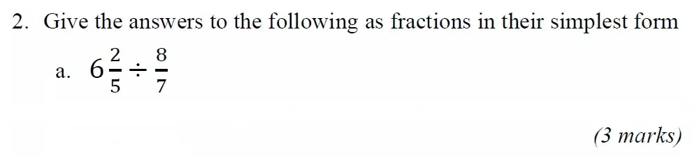 Question 02(a) - Radley 13 Plus Maths Exam 2023 Scholarship Paper 1