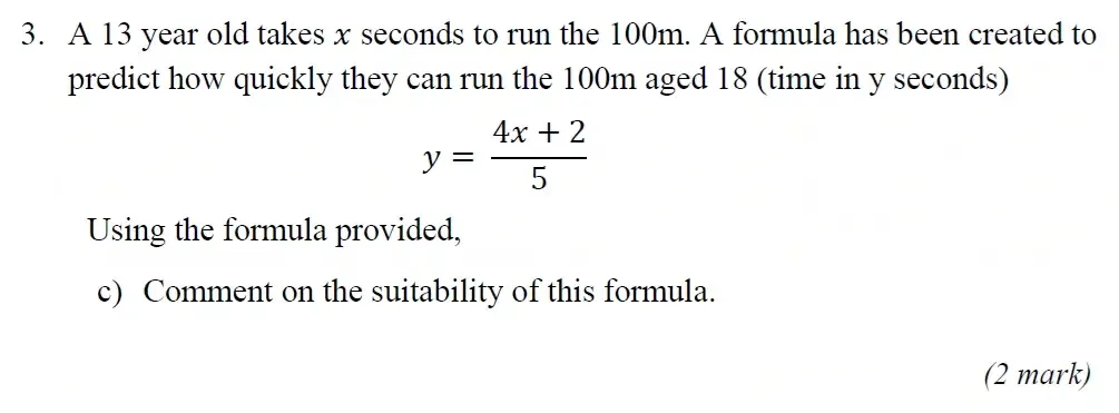 Question 03(c) - Radley 13 Plus Maths Exam 2023 Scholarship Paper 1
