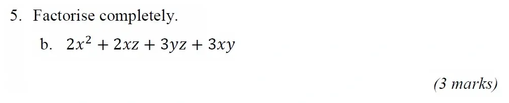 Question 05(b) - Radley 13 Plus Maths Exam 2023 Scholarship Paper 1