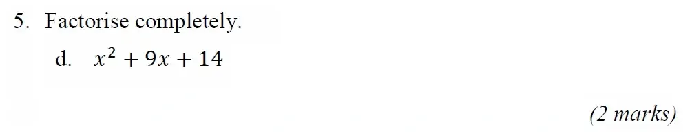 Question 05(d) - Radley 13 Plus Maths Exam 2023 Scholarship Paper 1