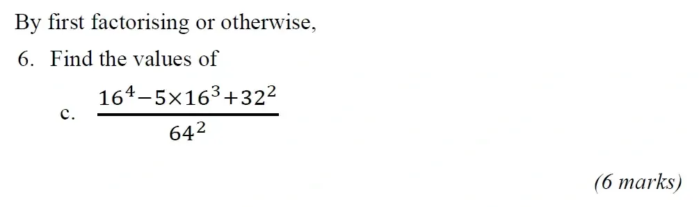 Question 06(c) - Radley 13 Plus Maths Exam 2023 Scholarship Paper 1