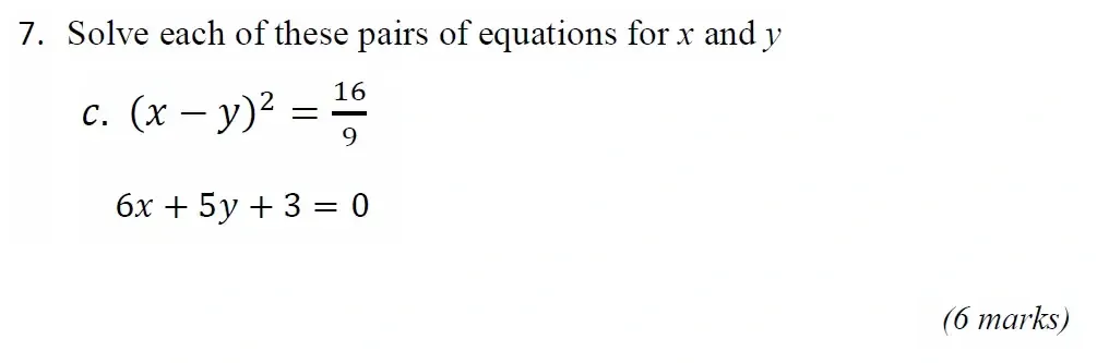 Question 07(c) - Radley 13 Plus Maths Exam 2023 Scholarship Paper 1