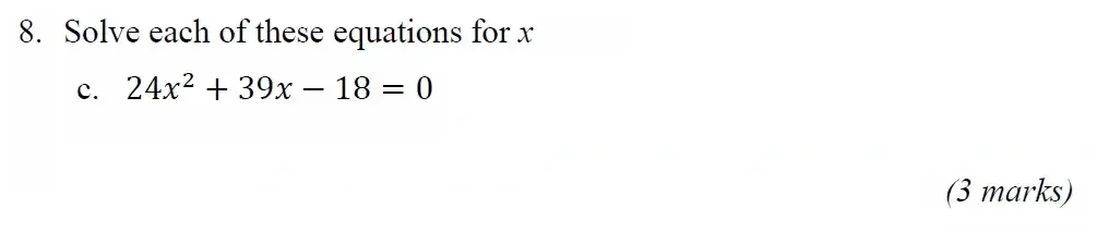 Question 08(c) - Radley 13 Plus Maths Exam 2023 Scholarship Paper 1