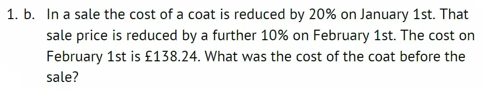 Question 01(b) - Radley 13 Plus Maths Exam 2023 Scholarship Paper 2