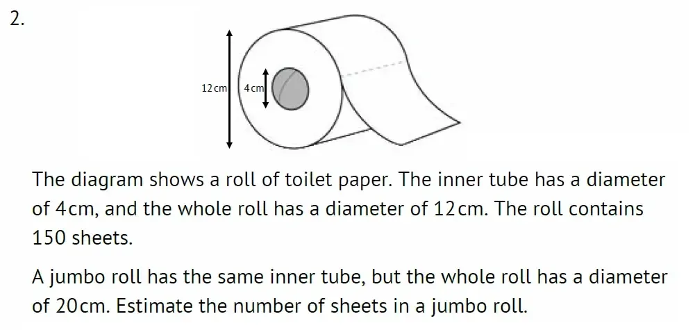 Question 02 - Radley 13 Plus Maths Exam 2023 Scholarship Paper 2