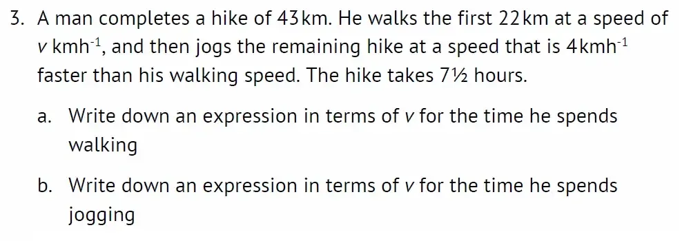 Question 03(a,b) - Radley 13 Plus Maths Exam 2023 Scholarship Paper 2