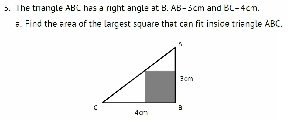 Question 05(a) - Radley 13 Plus Maths Exam 2023 Scholarship Paper 2