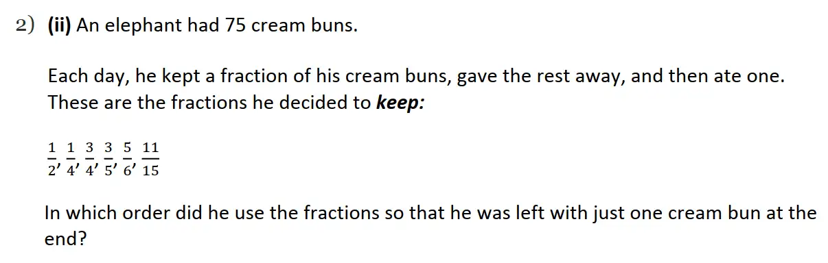 Question 3 - St Edwards Oxford - 13 Plus Scholarship Exam 2015 - Maths Paper 2